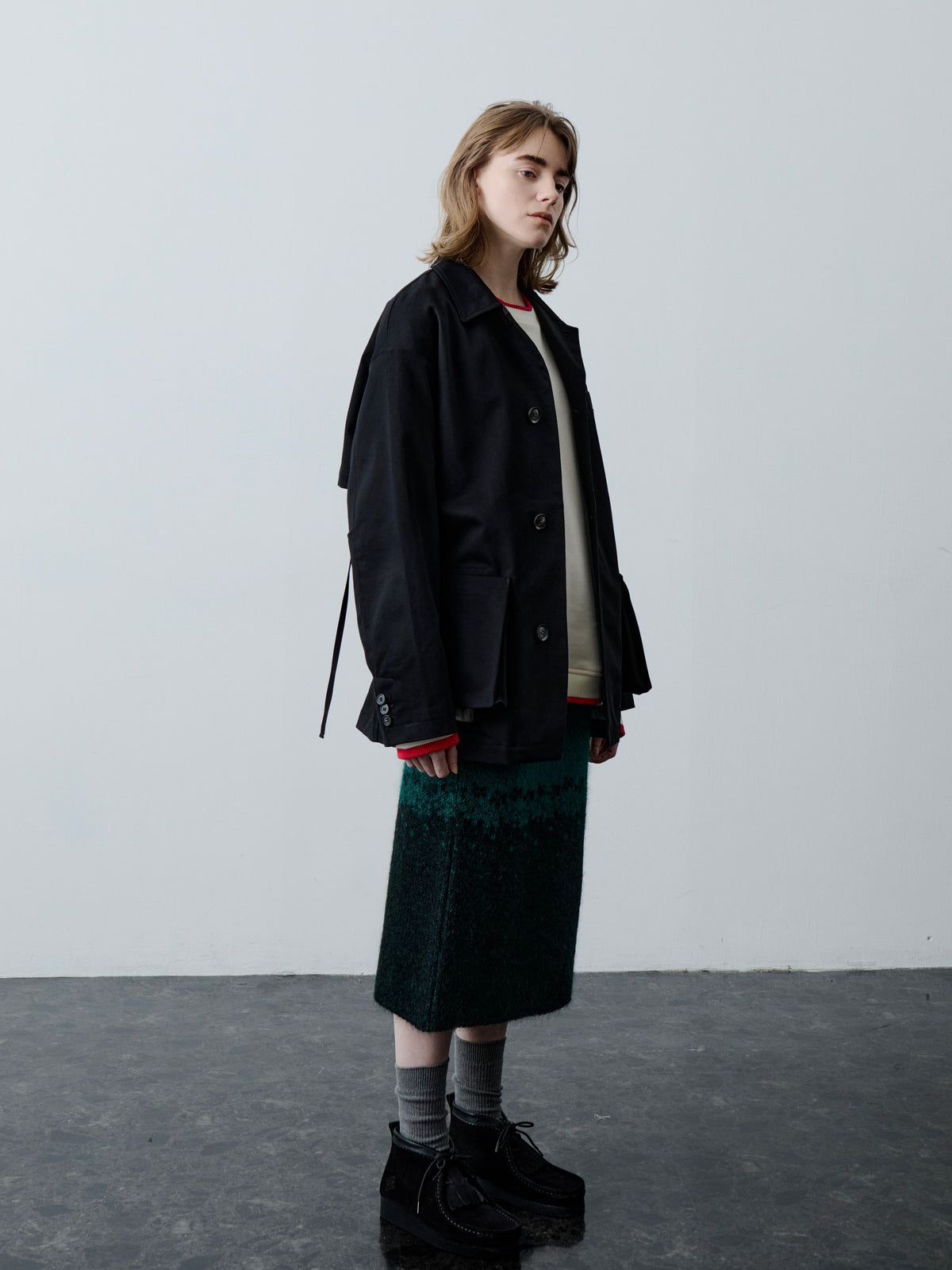 WING JACKET/ BLACK TWILL