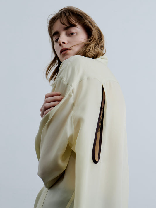 WING SHIRT/ BUTTER CUPRO TWILL