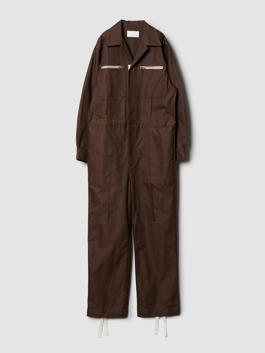 TRAVEL JUMPSUIT/ BROWN