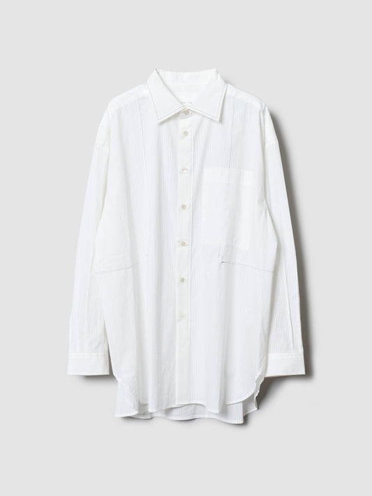 TRAVEL SHIRT/ WHITE STRIPE
