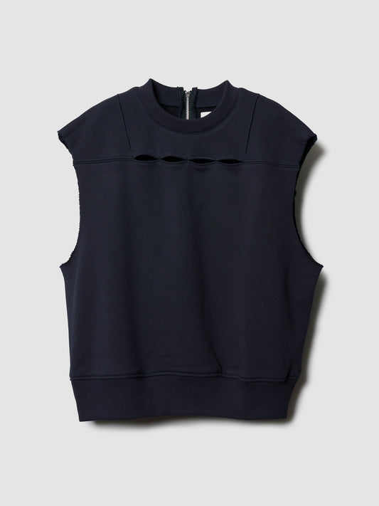 BACK ZIP VEST/ DK. NAVY