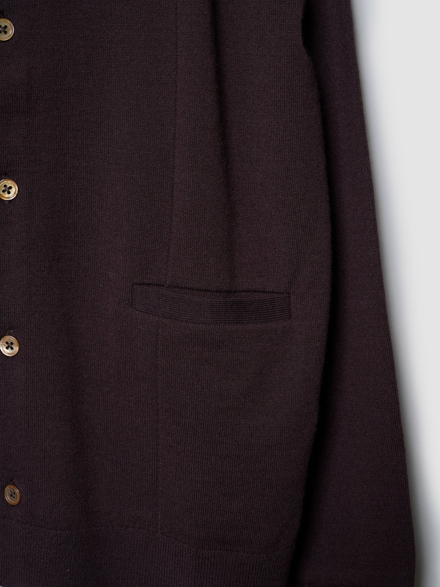 TRAVEL CARDIGAN/ BROWN