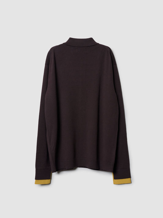 TRAVEL CARDIGAN/ BROWN