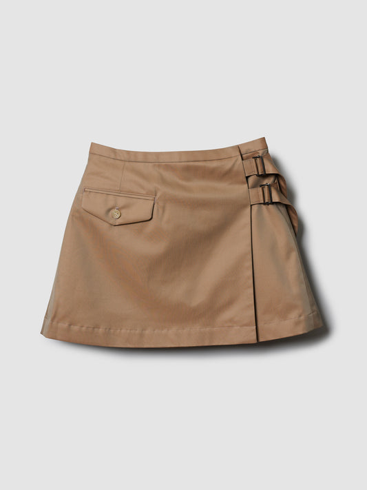 MINI TOOL SKIRT/ BEIGE