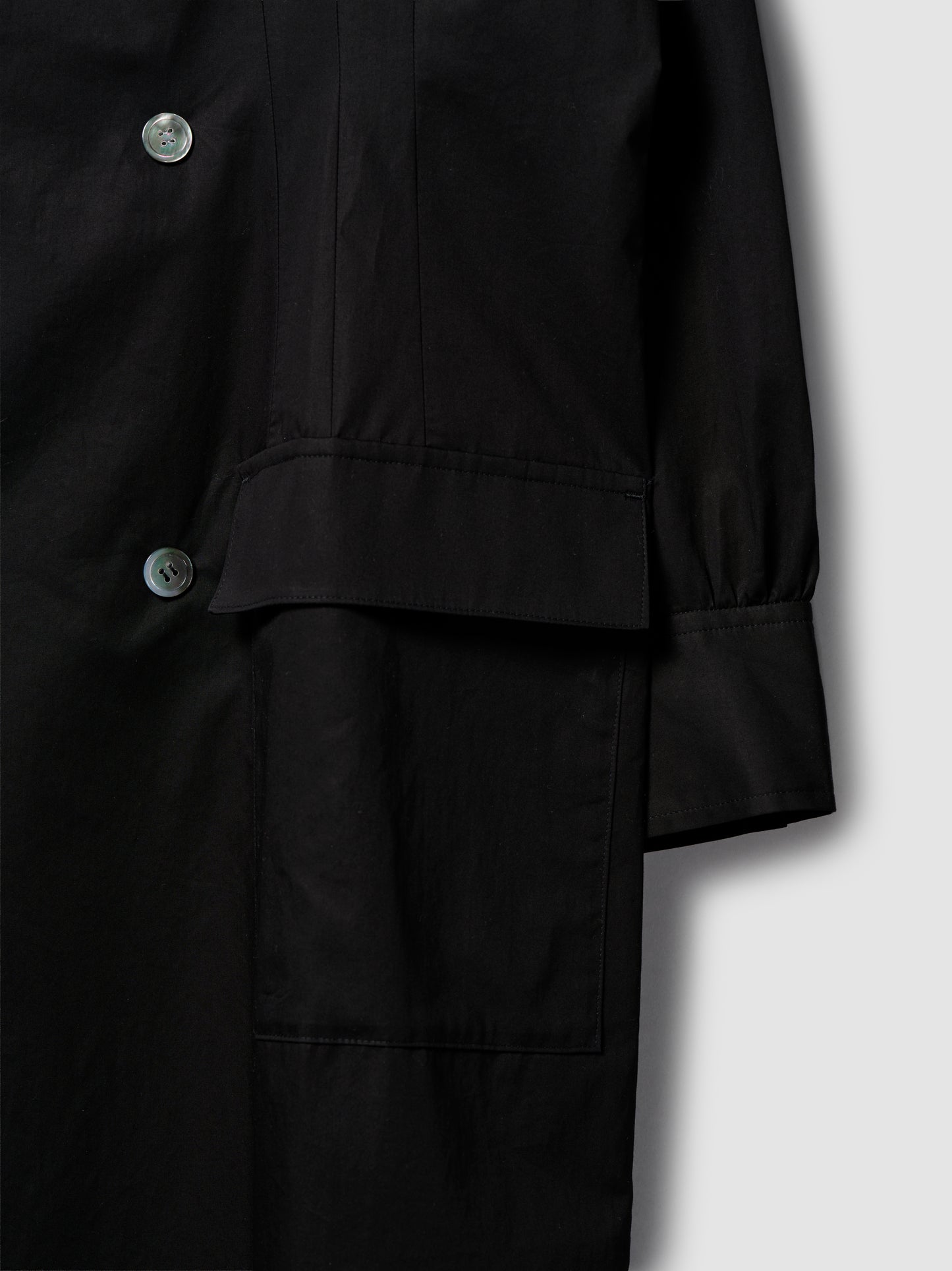 DB SHIRT DRESS/ BLACK