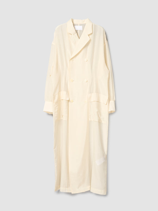 DB SHIRT DRESS/ SHEER NUDE