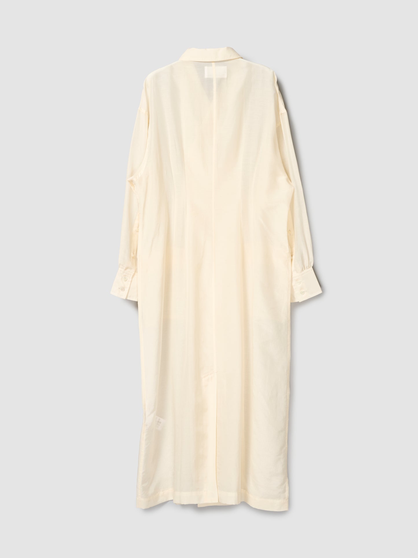 DB SHIRT DRESS/ SHEER NUDE