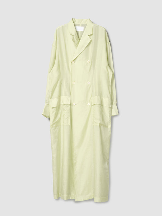 DB SHIRT DRESS/ SHEER GREEN