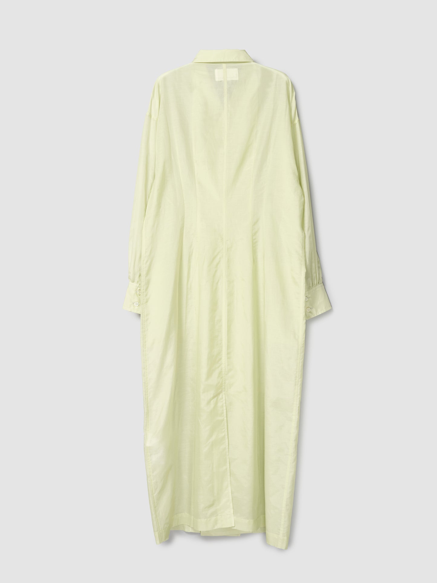 DB SHIRT DRESS/ SHEER GREEN