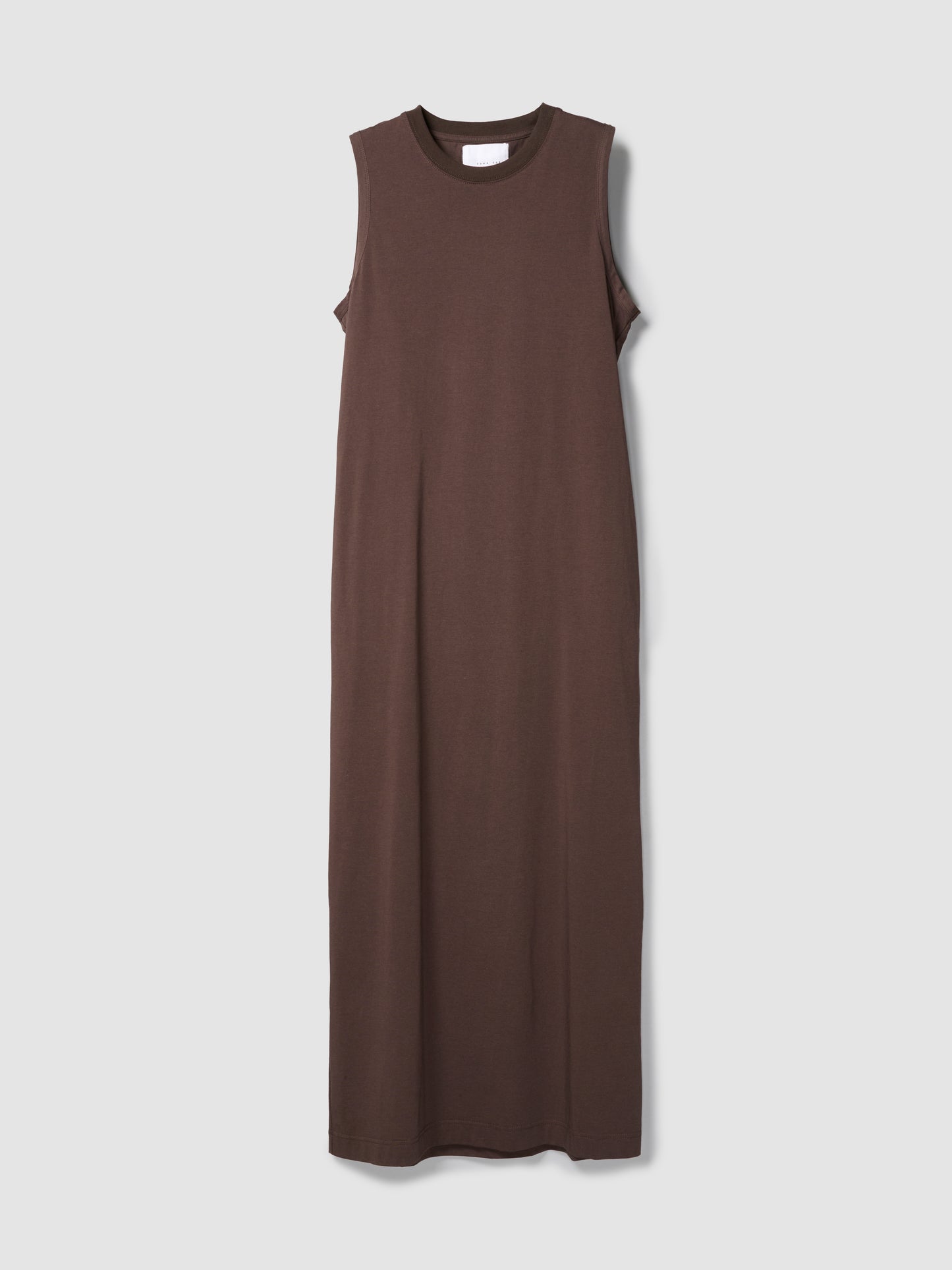 STRAP DRESS/ BROWN
