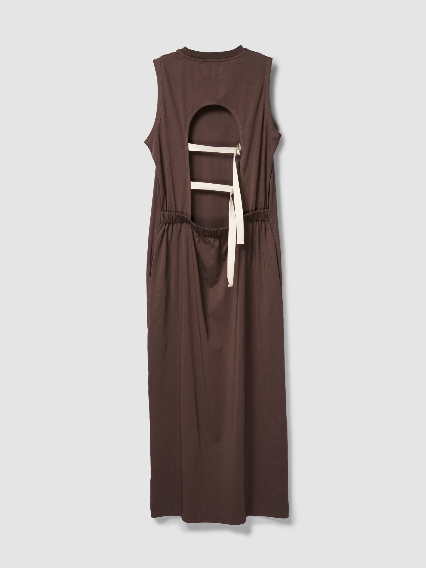 STRAP DRESS/ BROWN