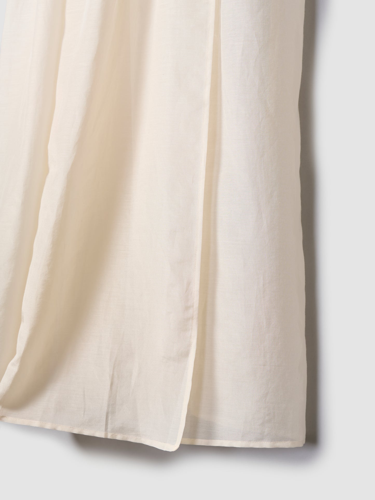 WRAP CAMI DRESS/ SHEER NUDE