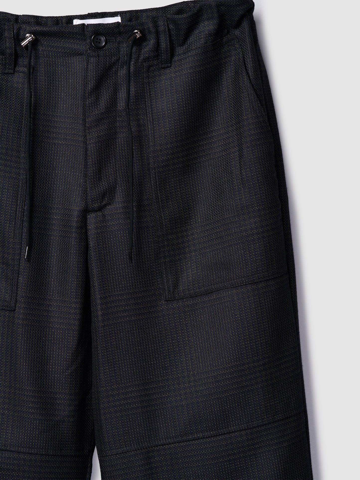 UTILITY PANTS/ NAVY GREEN CHECK