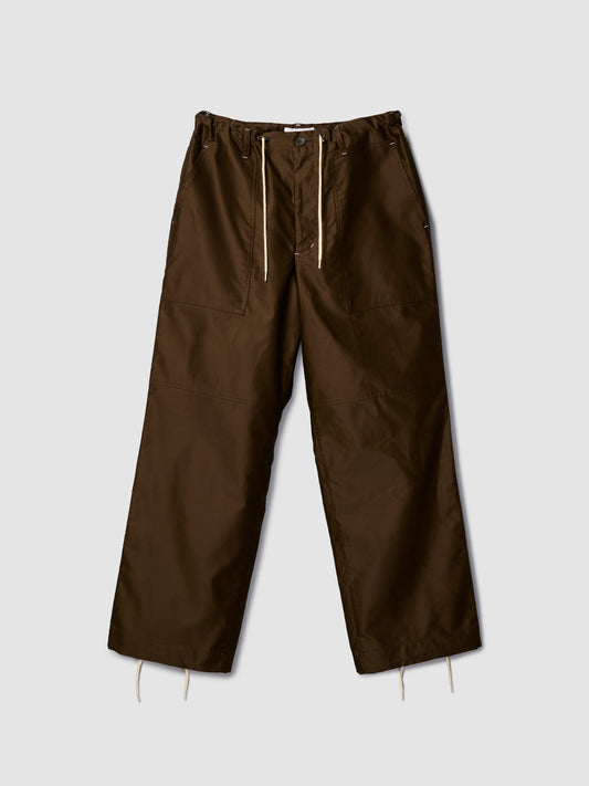 UTILITY PANTS/ BROWN SATEEN