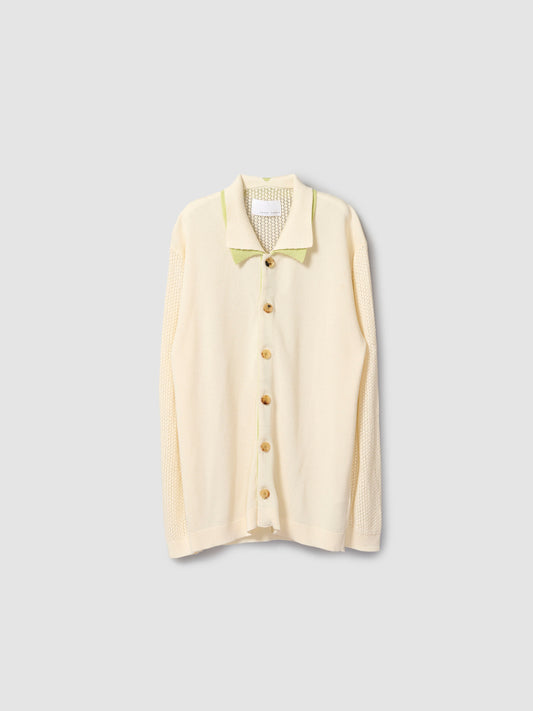 DOUBLE COLLAR SHIRT/ CREAM