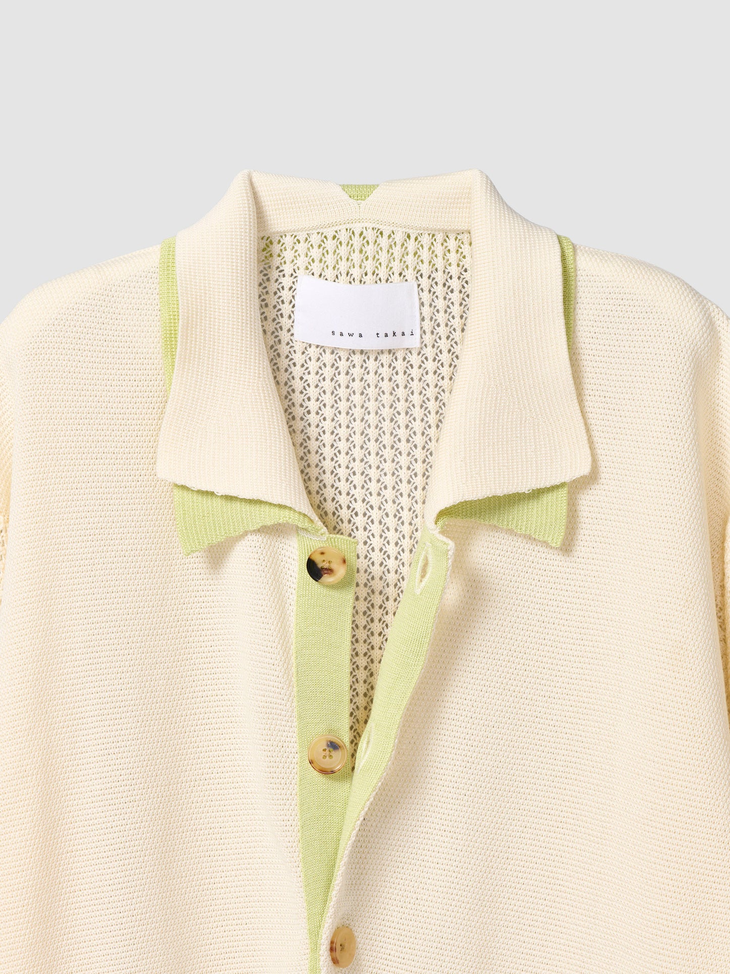 DOUBLE COLLAR SHIRT/ CREAM