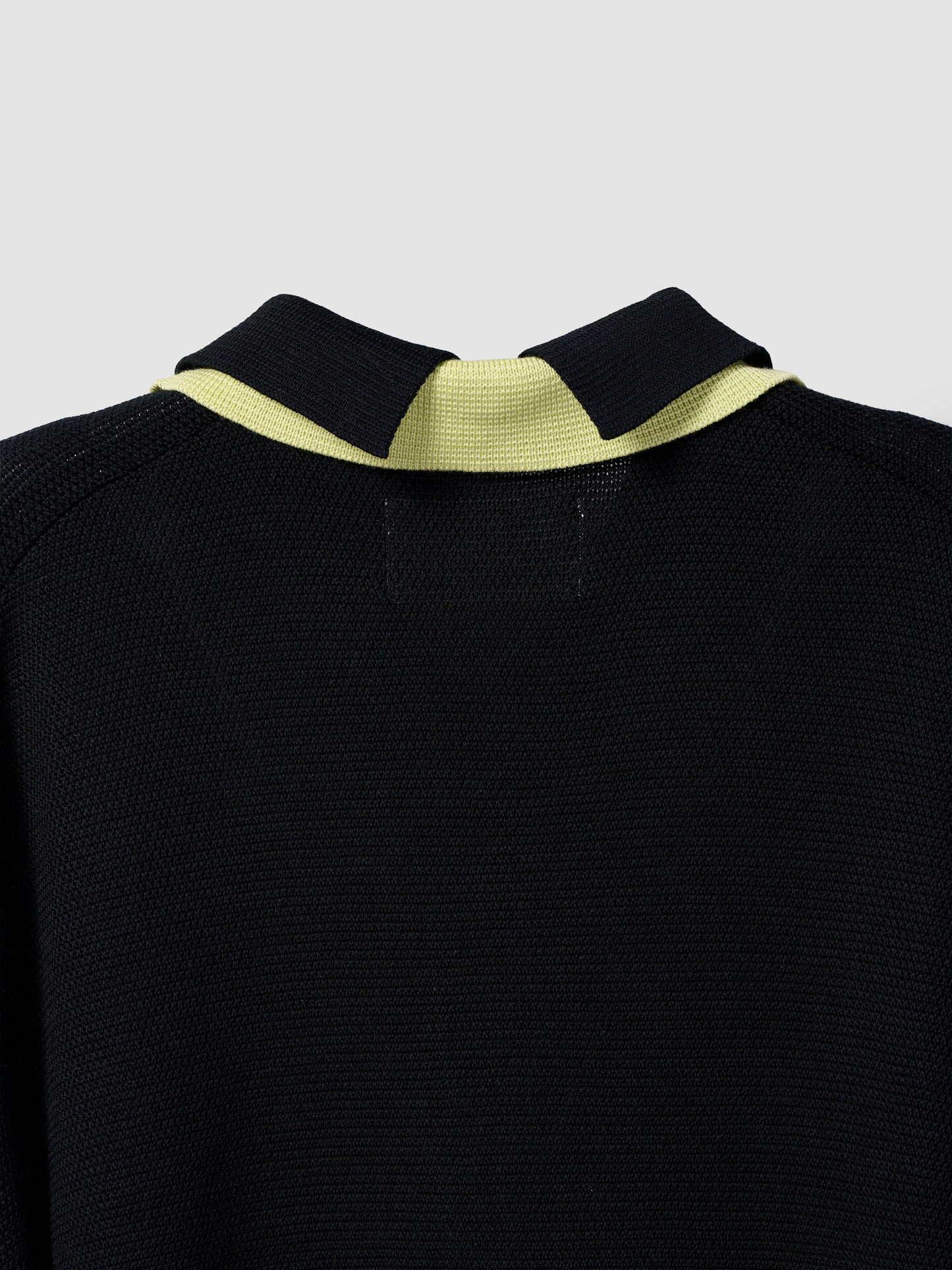 DOUBLE COLLAR POLO/ BLACK