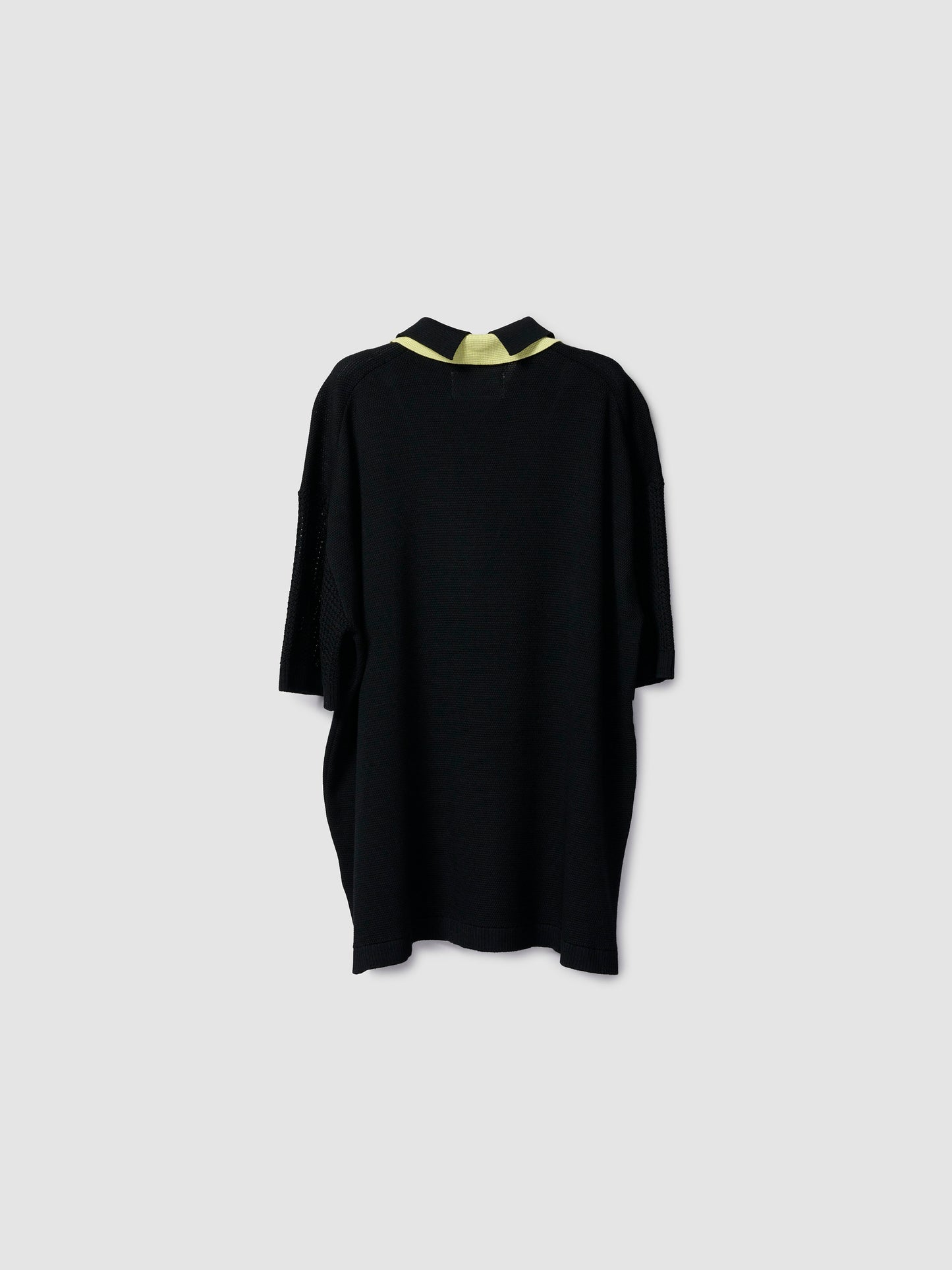 DOUBLE COLLAR POLO/ BLACK