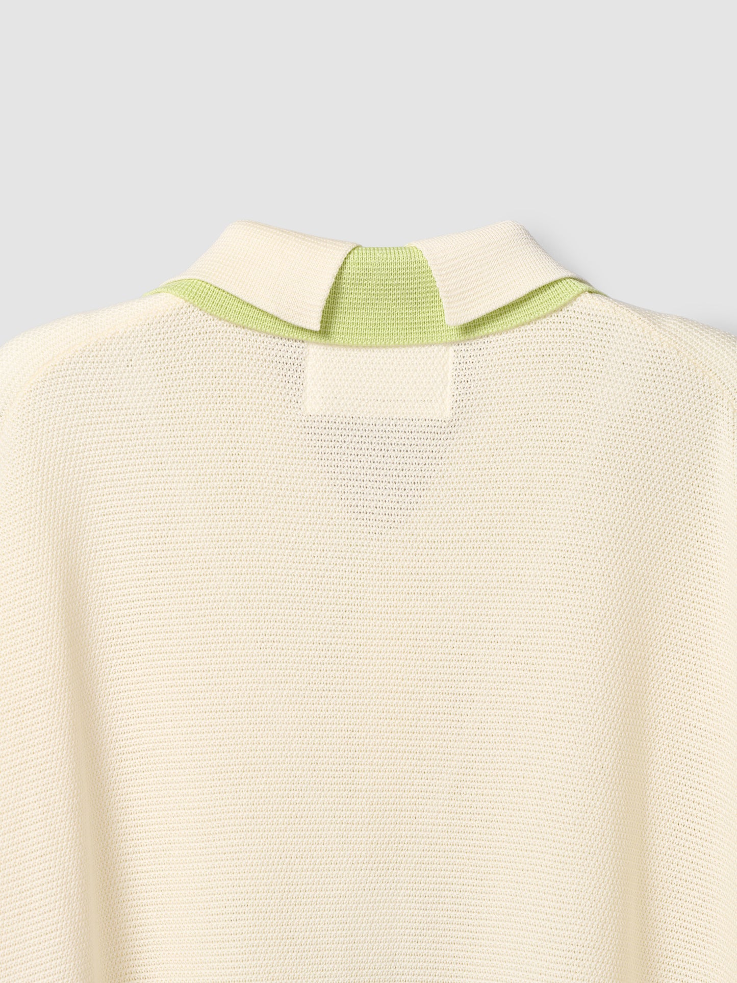 DOUBLE COLLAR POLO/ CREAM