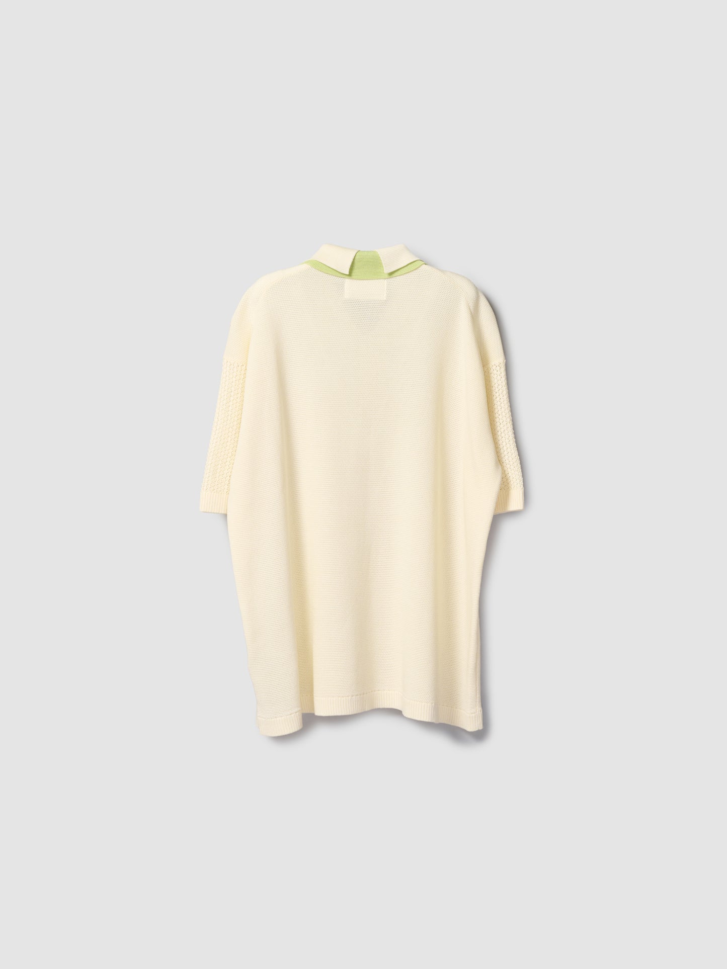 DOUBLE COLLAR POLO/ CREAM