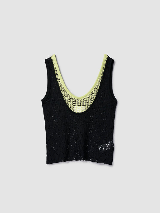 DOUBLE COLLAR TANK/ BLACK