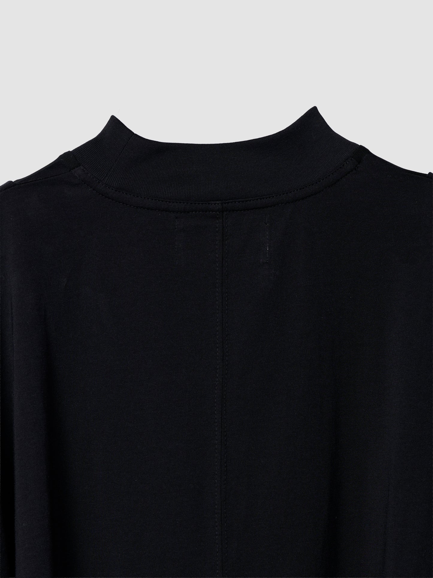 DOUBLE COLLAR MOCK TEE/ BLACK