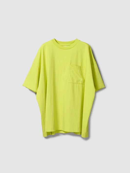 BACK SEAM POCKET TEE/ LIME