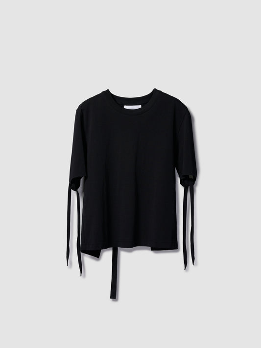 STRAP TEE/ BLACK