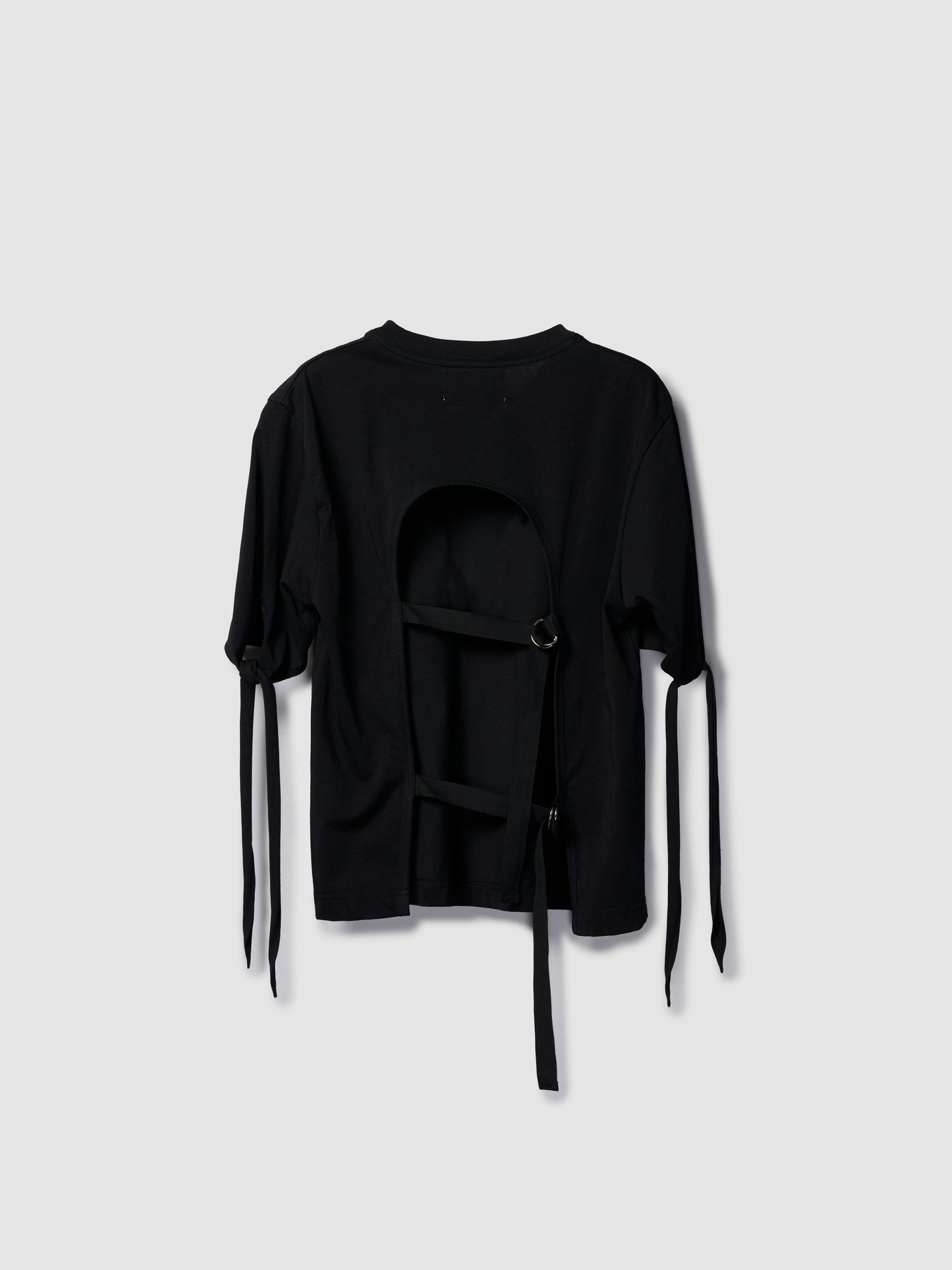 STRAP TEE/ BLACK