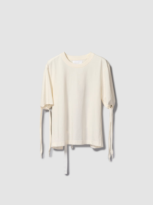 STRAP TEE/ OFF WHITE