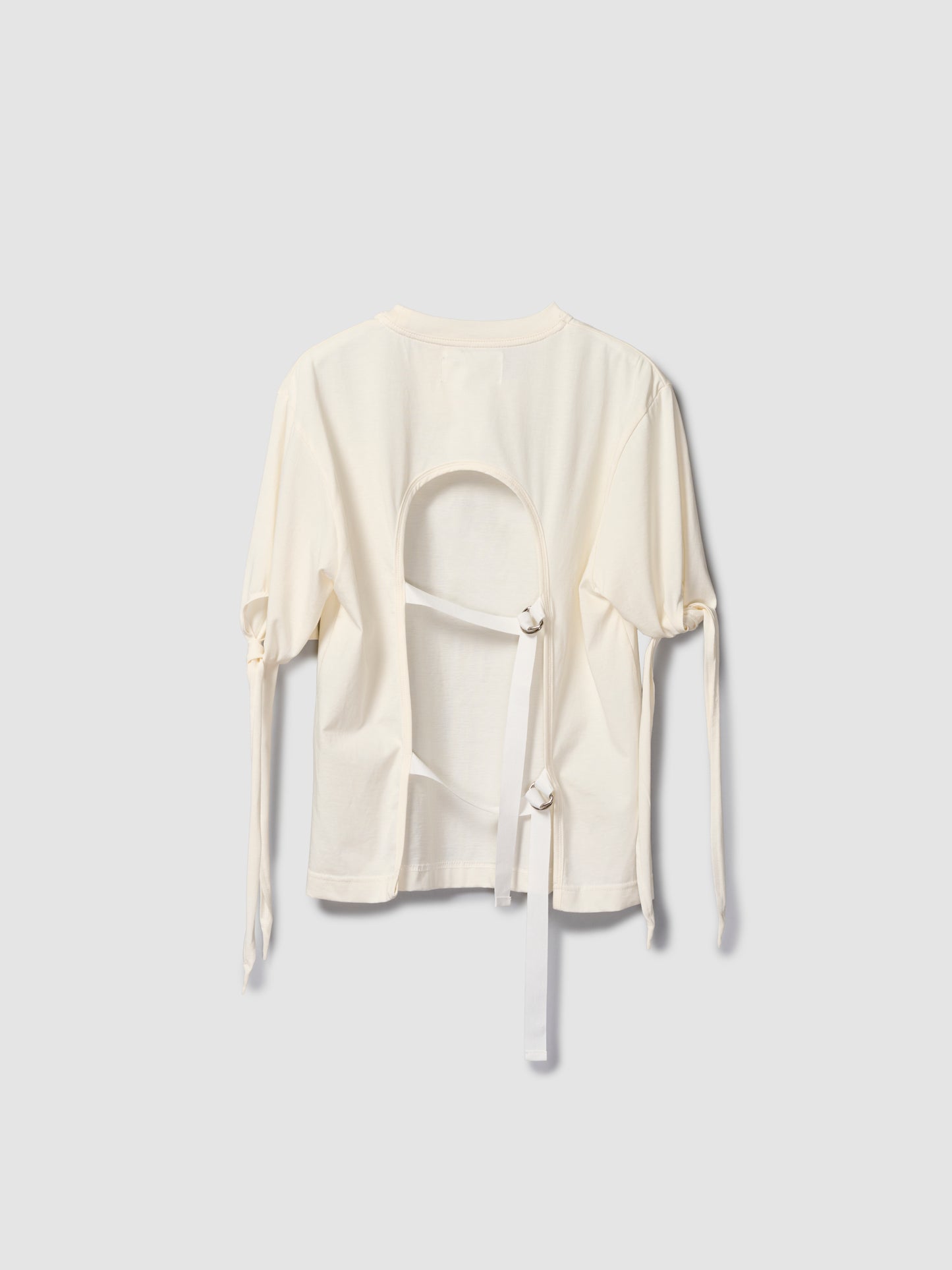 STRAP TEE/ OFF WHITE
