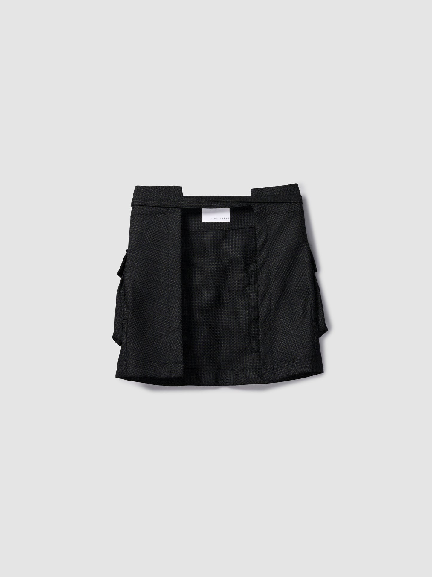 OBI APRON/ NAVY GREEN CHECK
