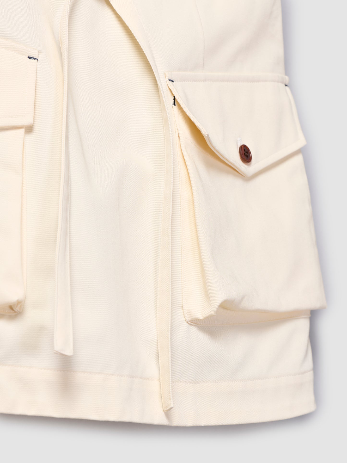 OBI APRON/ CREAM CHINO