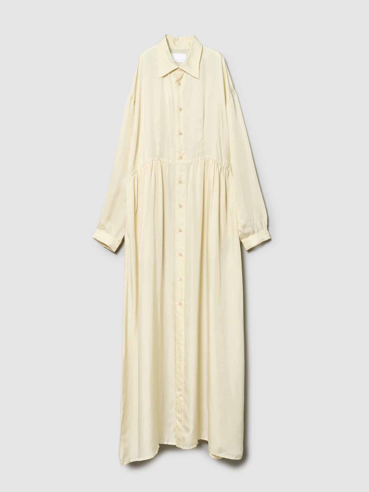 WING SHIRT DRESS/ BUTTER CUPRO TWILL