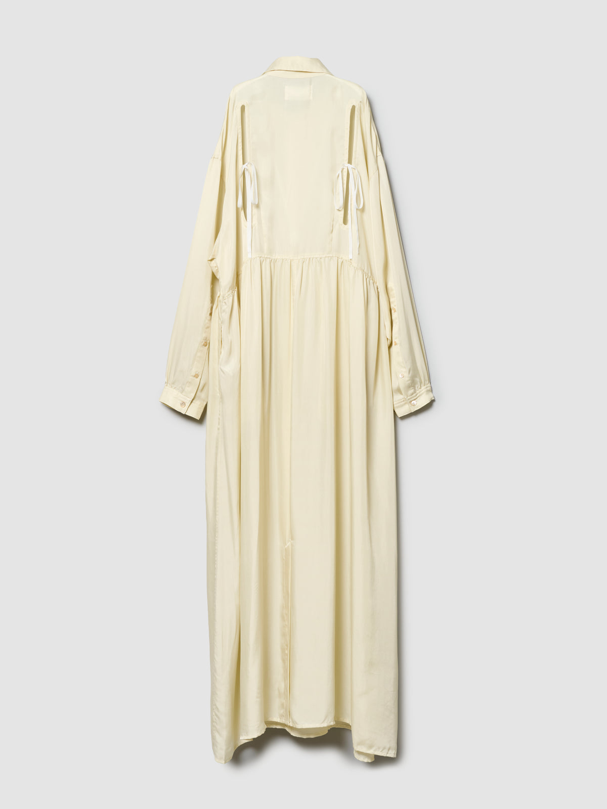 WING SHIRT DRESS/ BUTTER CUPRO TWILL
