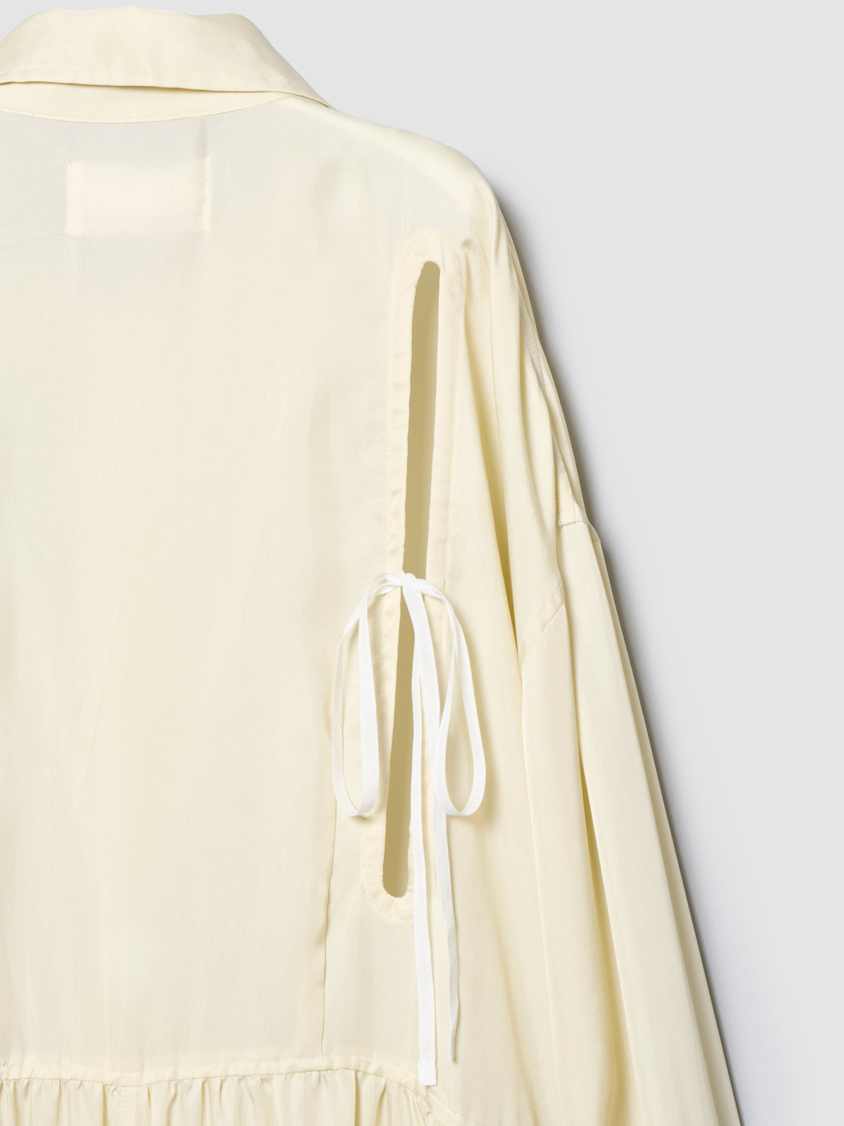 WING SHIRT DRESS/ BUTTER CUPRO TWILL