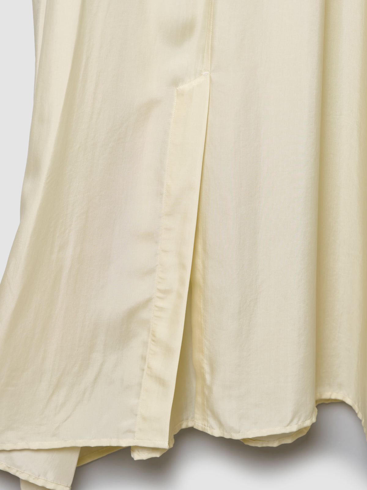 WING SHIRT DRESS/ BUTTER CUPRO TWILL