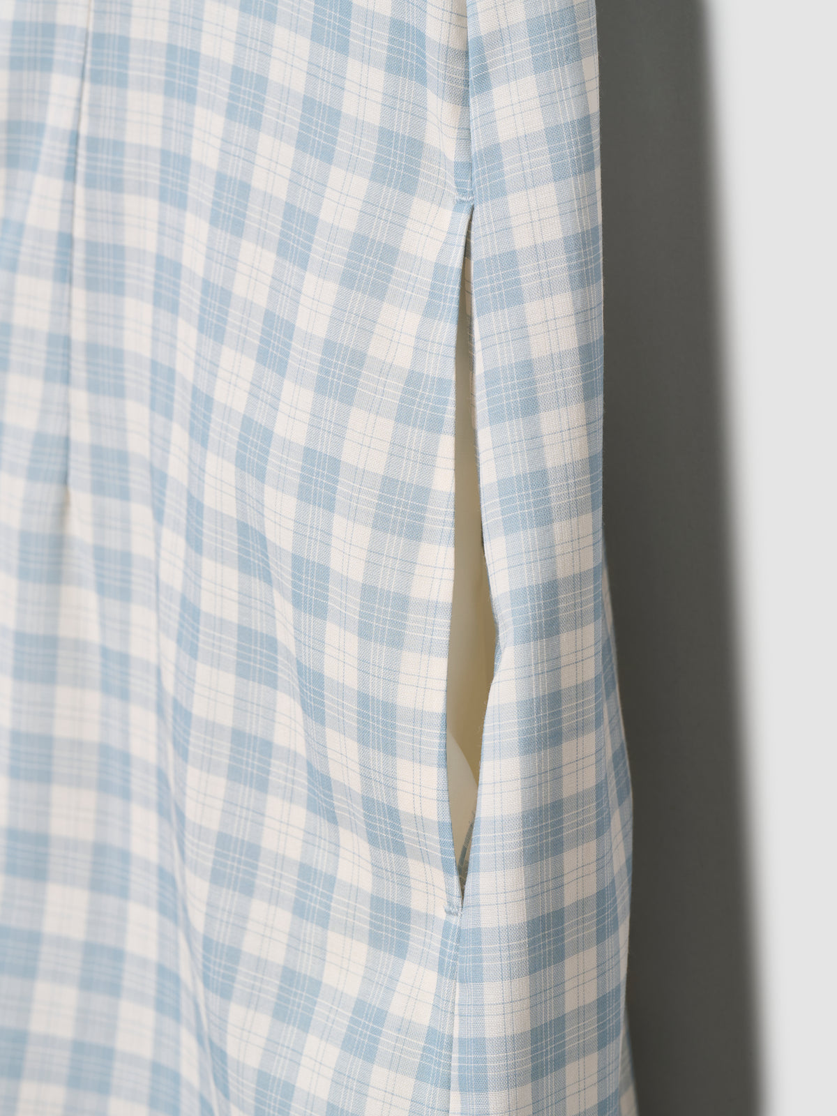 WING DRESS/ BLUE CHECK