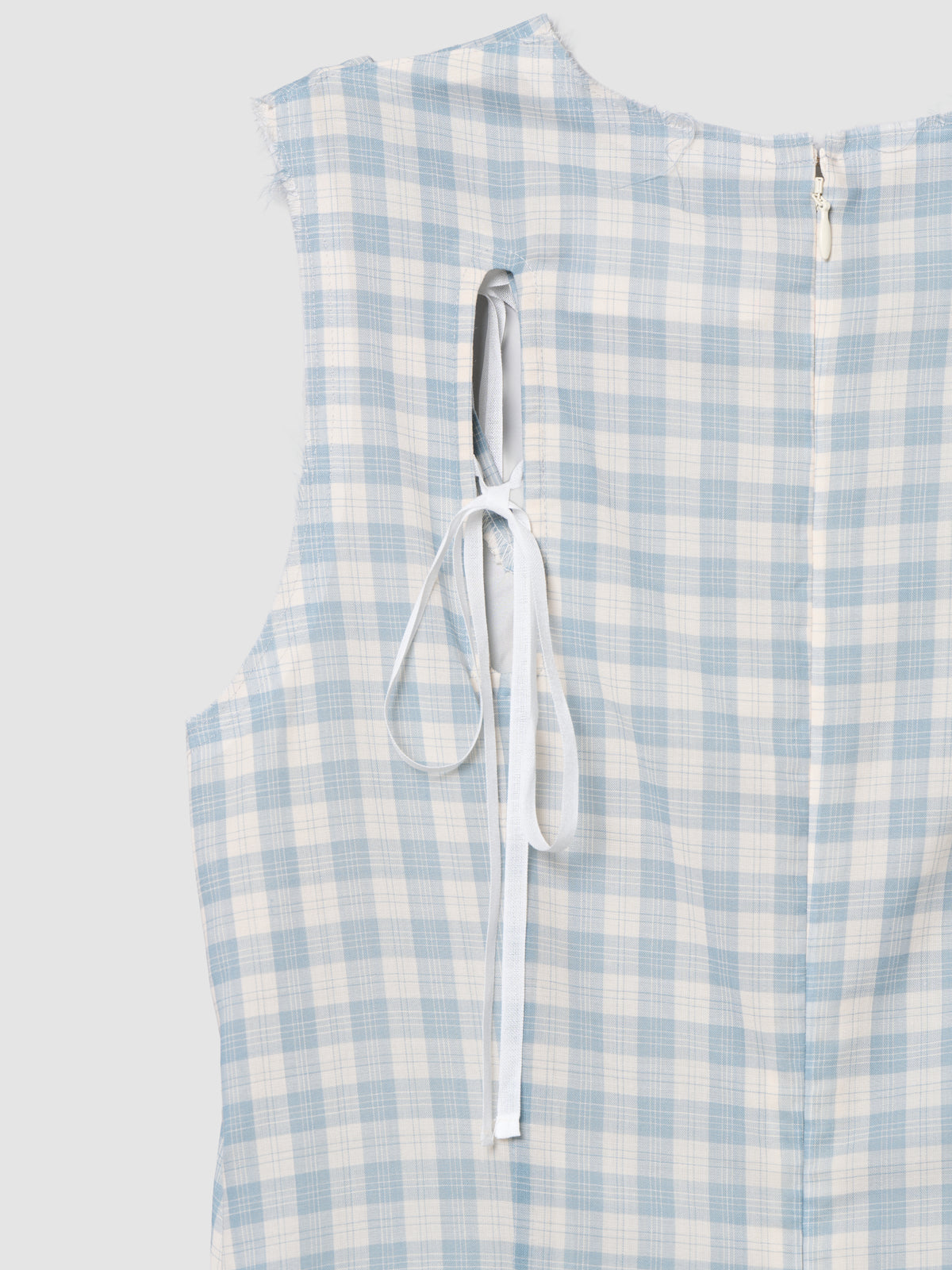 WING DRESS/ BLUE CHECK