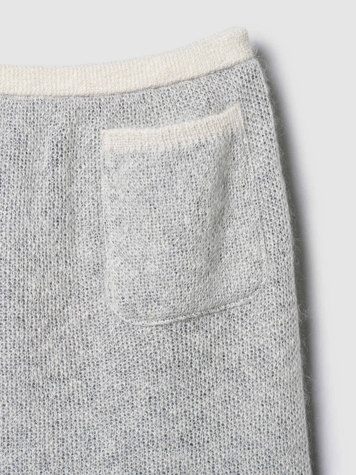 FLOWER FLAKE SKIRT/ GREY x GREY