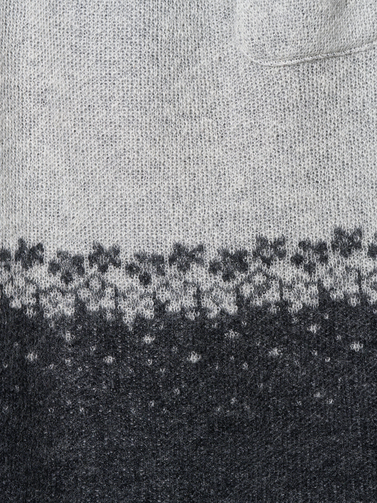 FLOWER FLAKE SKIRT/ GREY x GREY
