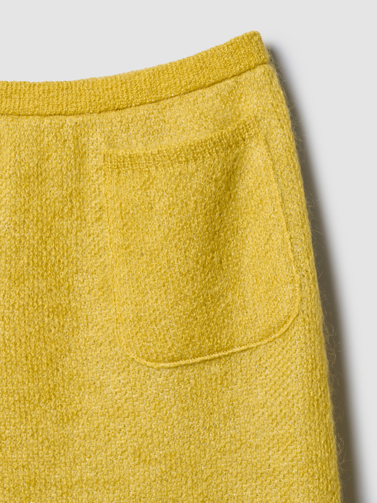 FLOWER FLAKE SKIRT/ YELLOW x SNOW