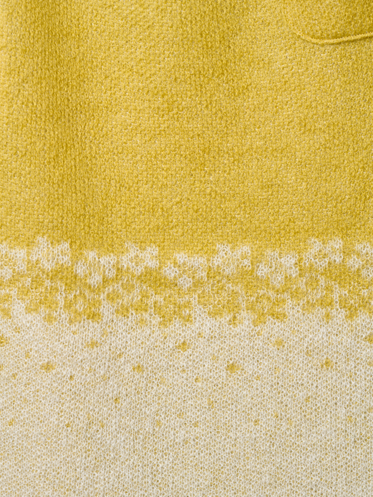 FLOWER FLAKE SKIRT/ YELLOW x SNOW