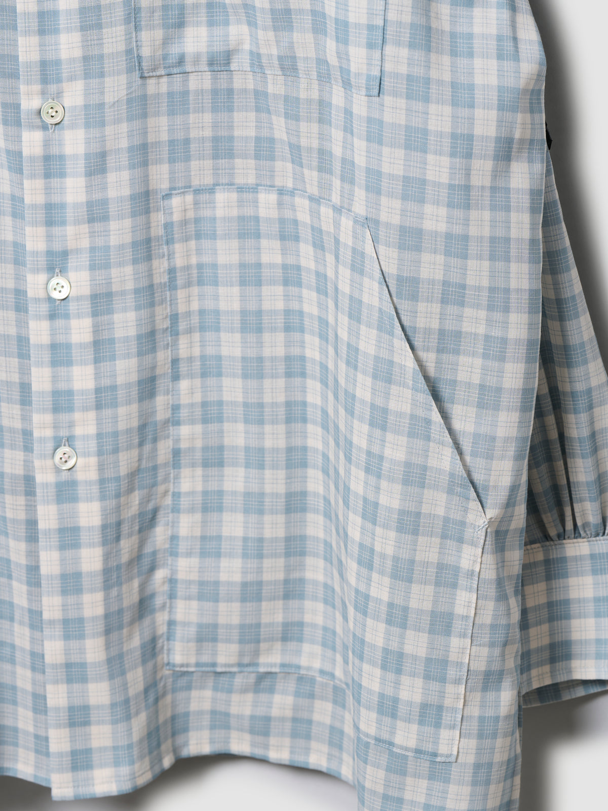 WING SHIRT/ BLUE CHECK