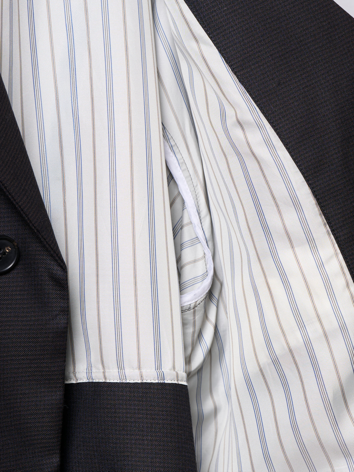 WING JACKET/ NAVY HOUNDSTOOTH