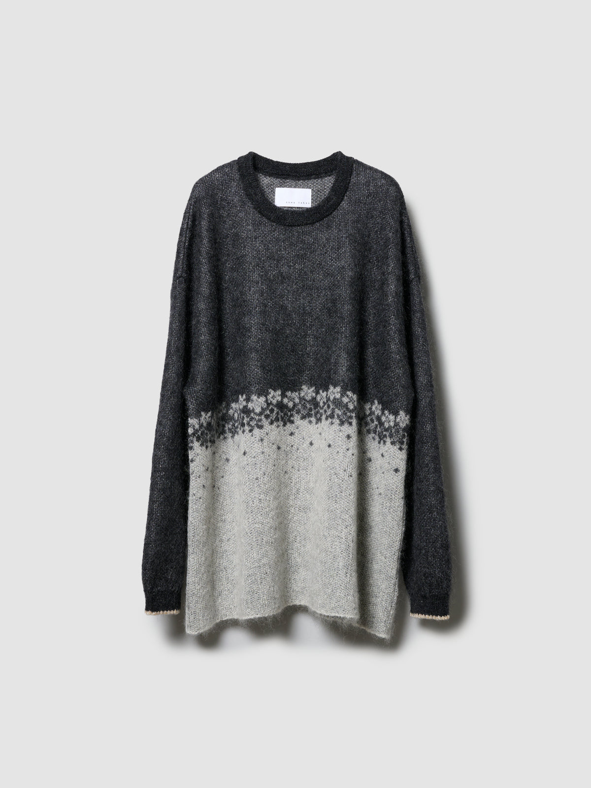 FLOWER FLAKE PULLOVER/ GREY x GREY