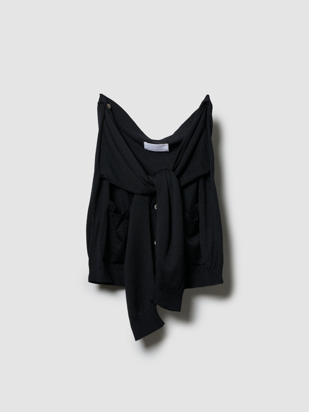 WRAP SWEATER/ BLACK