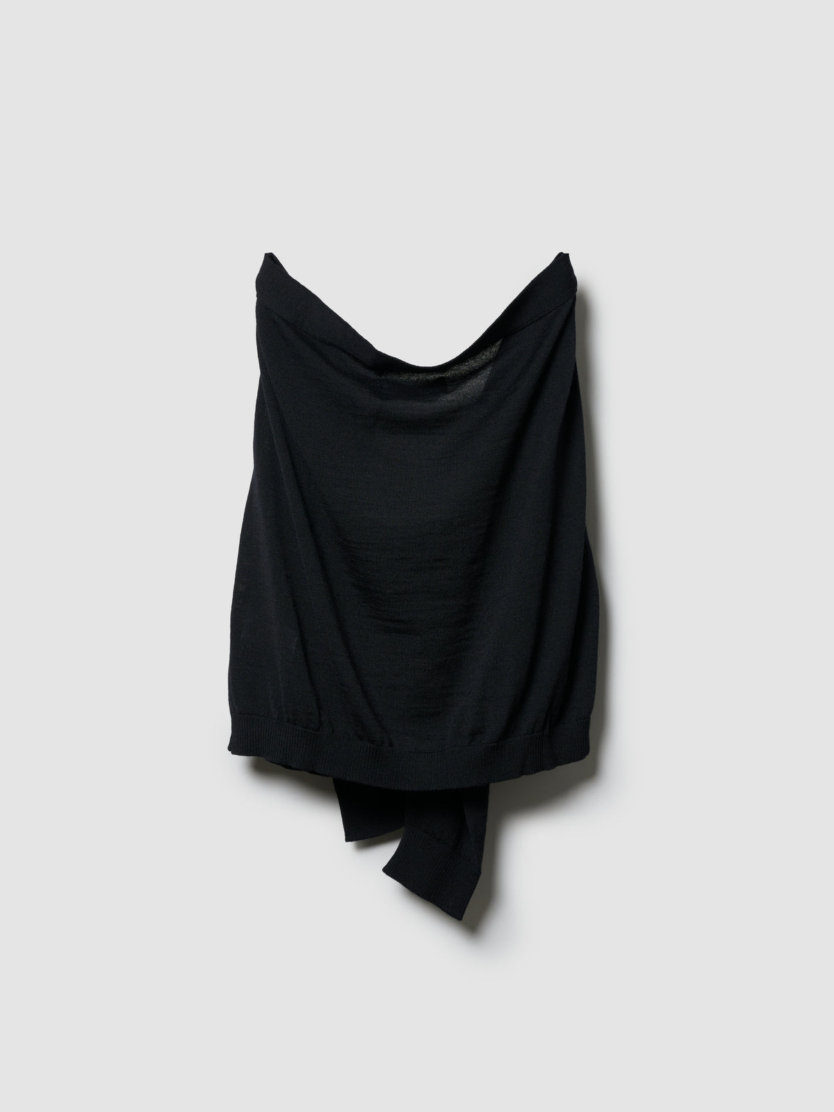 WRAP SWEATER/ BLACK