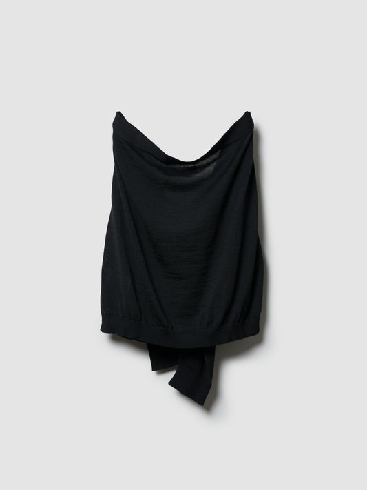 WRAP SWEATER/ BLACK