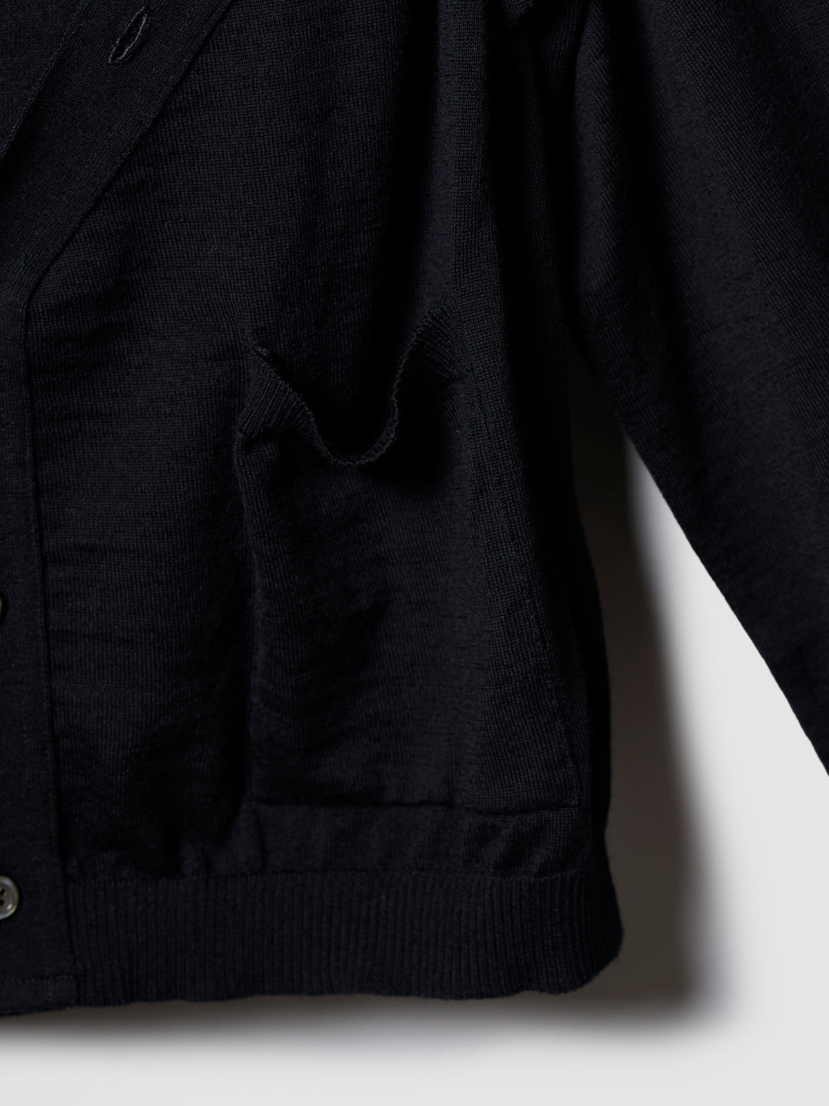 WRAP SWEATER/ BLACK